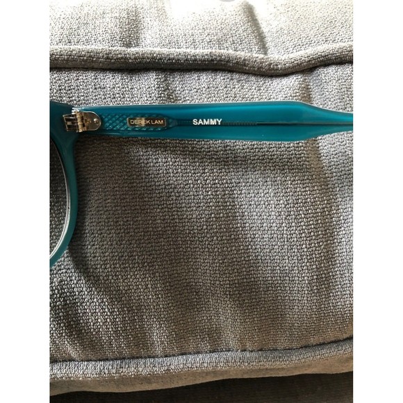 Derek Lam Sammy Sunglasses Teal Turquoise‎ Black Hard Case Sold Out $285 - Picture 5 of 8